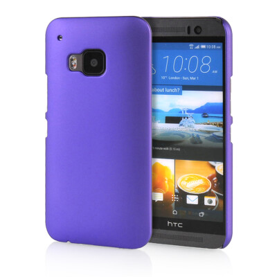 

MOONCASE Hard Rubberized Rubber Coating Devise Back Case Cover for HTC One M9 Pueple