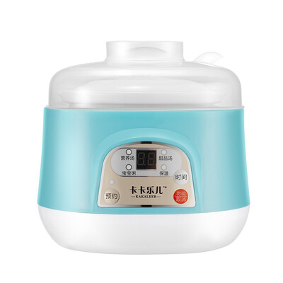 

KAKALEER Electric White Ceramic Water Stew CookerBaby Food Stew Pot Hot Sale Slow Cooker For Baby Feeding MT-2301