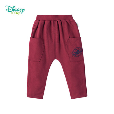 

Disney childrens trousers autumn mens baby casual pants fleece sweater cloth harem pants 183K805 wine red 4 years old height 110cm