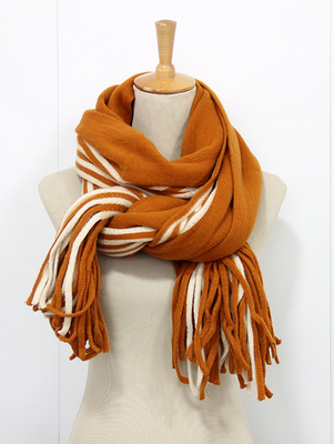 

New winter&winter striped cashmere scarf scarf Double sided men&women thickening warm shawl scarves