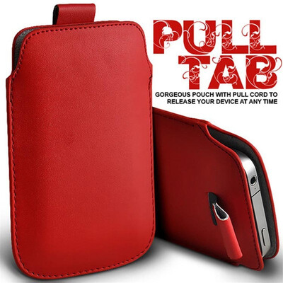 

Fashion PU Leather Pull Tab Sleeve Pouch For LG X Screen K500N X View K500DS Phone Cases Bag Universal Full Protective Pouch