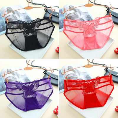 

Girls Appliques briefs panties hollow underwear 7 colors transparent intimates teenage small bragas