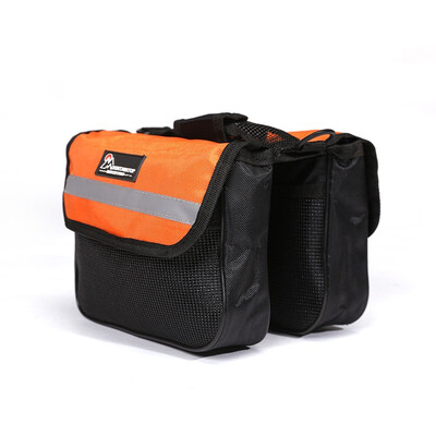 

Martinez Mountaintop QXGB02 Cycling Mountain Bike Trolley Bag Saddle Bag Orange Red