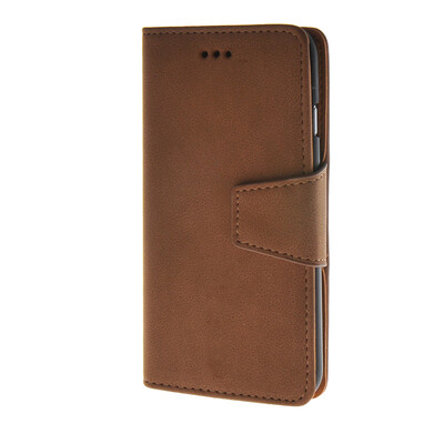 

MOONCASE Flannel Style Leather Card Slot Holster Pouch Stand Shell Back Case Cover for Apple iPhone 6 ( 4.7 inch ) Brown