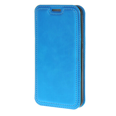 

MOONCASE Premium PU Flip Leather Wallet Card Pouch Back Case Cover for Samsung Galaxy S6 Blue