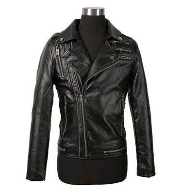 

Zogaa New Mens Leahter Clothing Fashion Casual Zippers