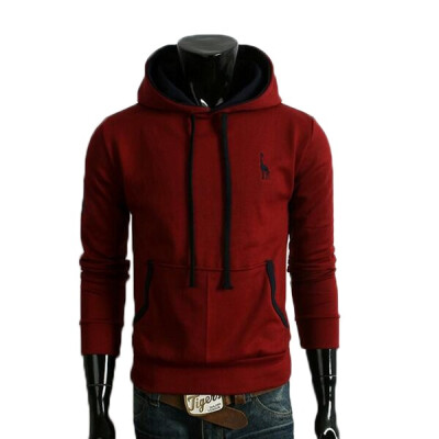 

Zogaa New Men's Hoodie Fashion Fawn Electric Embroidery