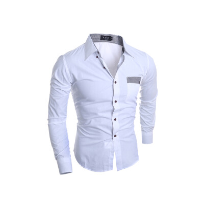 

Zogaa New Men' Shirt Color Matching Korean