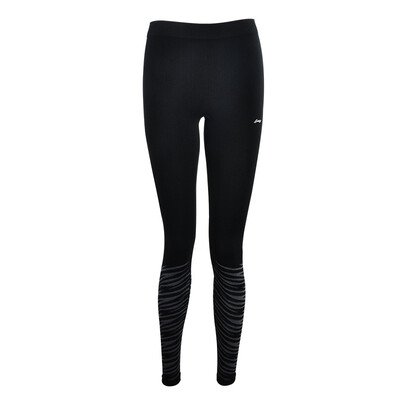 

Li Ning LI-NING badminton wear fitness clothing tight-fitting sports trousers sports running quick-drying breathable training fitness pants womens trousers AULN272-1 standard black