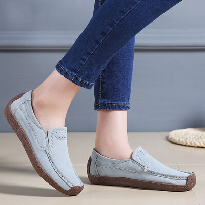 

2018 autumn&winter new womens shoes students flat low low casual casual one pedal lazy shoes suede single shoes women