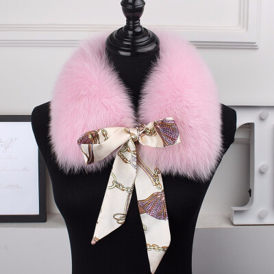 

2018 the new hot selling fox fur collar the natural fox fur collar the real fur collar child the winter fur scarf ribbon