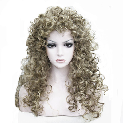 

Strong Beauty Synthetic Hair Long Curly Blonde Brown Black Red Wigs Cosplay Wigs For Woman