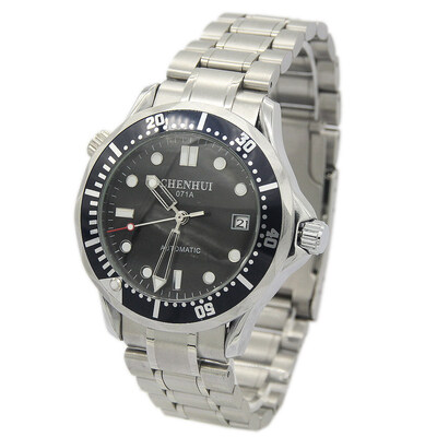 

Mens Steampunk Sport Auto Mechanical Skeleton Stainless Steel Wrist Watch Black