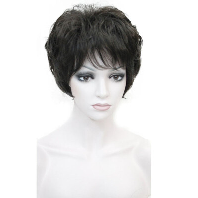 

StrongBeauty Short Layered Dark AuburnThick Full Synthetic Wig Womens Wigs COLOUR CHOICES