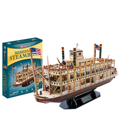 

CubicFun 3d three-dimensional puzzle model assembled toy assembled model DIY spell inserted building blocks boat model childrens handmade toys ancient Roman warship T4037h
