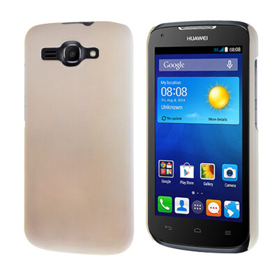 

MOONCASE Hard Rubberized Rubber Shell Back Protective Case Cover for Huawei Ascend Y520 White