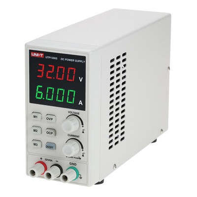 

UNI-T Switching DC Power Supply 4 Digits Display LED 0-32V 0-6A High Precision Adjustable Mini Power Supply AC 220V 50Hz