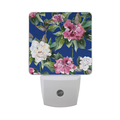 

ALAZA LED Night Light With Smart Dusk To Dawn SensorGiraffe Skin Seamless Pattern2 Plug In Night Light