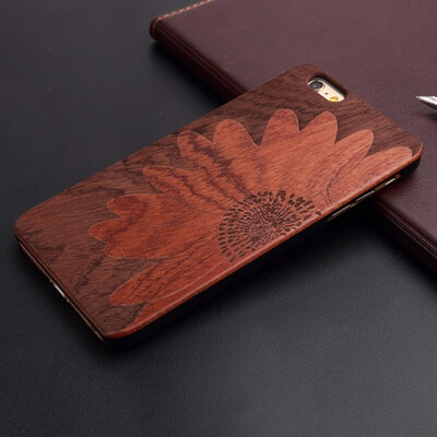 

Wood Phone Case For iPhone 5 5S 6 6S 6Plus 7 7Plus Cover Wooden Shockproof
