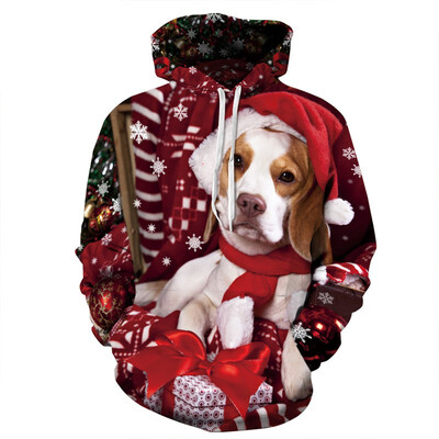 

QYDM097Mens Hoodie 3D Printed Women Pullover Sweater