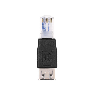 

USB A Female to Ethernet RJ45 Male Adapter Converter Router Connector Plug Socket LAN Network