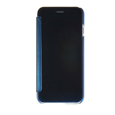 

MOONCASE Hard Rubber Side Flip Pouch Shell Back ЧЕХОЛ ДЛЯ Apple iPhone 6 Plus ( 5.5 inch ) Blue