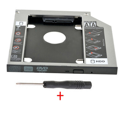 

25" SATA Aluminum 2nd Hard Disk Drive SSD HDD Caddy Adapter bay for Lenovo ThinkPad E540 E440 Z400 Z400A Z410 Z500A Z501 laptop
