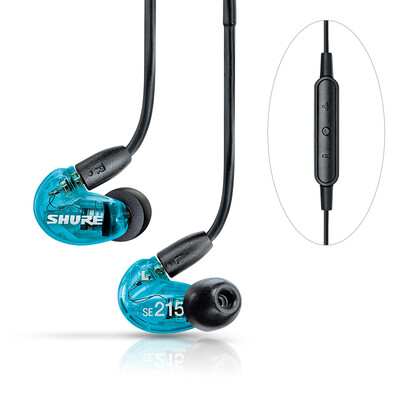 

Shure Shure SE215SPE-B-UNI In-ear remote control strong bass movement HiFi mobile phone headset blue