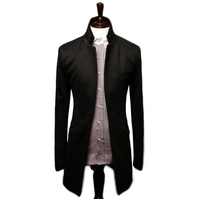 

Zogaa Autumn And Winter Men's Suit Double Splice Leather Collar