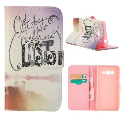 

MOONCASE ЧЕХОЛ ДЛЯ Samsung Galaxy Grand Prime G530 Flip Leather Foldable Stand Feature [Pattern series] /a03