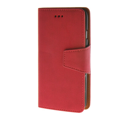 

MOONCASE Flannel Style Leather Card Slot Holster Pouch Stand Shell Back Case Cover for Apple iPhone 6 ( 4.7 inch ) Red