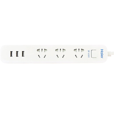 

Haier 3 3USB 18 m 24A intelligent distribution fast charge socket plug plug board SP-U103-182A3U