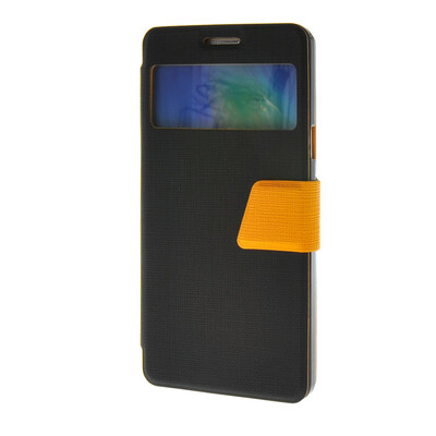 

MOONCASE View window Leather Wallet Flip Stand Pouch чехол для Samsung Galaxy A7 Black