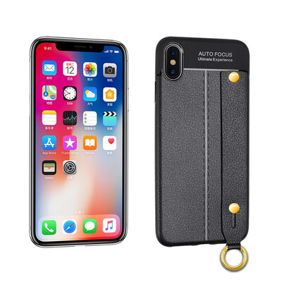 

Goowiiz Phone Case For Iphone XXsXs MaxXr Fashion Leather PU Pattern TPU Soft Wristband Bracket