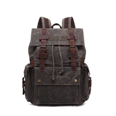 

Vintage Canvas Backpack Men Large Capacity waterproof Travel Shoulder Bag Fashion Male Luxury Brand Men Laptop Bag Luggage