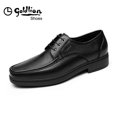 

Goldlion mens business casual comfortable lightweight shoes 52184007601A - black -40 yards