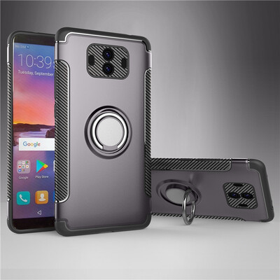 

Fecoprior Back Cover For Huawei Mate10 Mate10 Case Car Holder Stand Hard PC Silicon Ring Suction Bracket Celulars