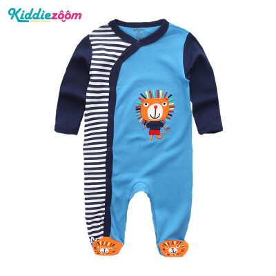 

Kiddiezoom Jumpsuit Long Sleeve Spring Autumn Baby Rompers Cotton Newborn 0-12Months Baby Clothes Stars Stripes Baby Supplies