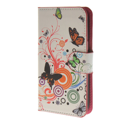 

MOONCASE Butterfly style Leather Wallet Flip Card Slot Stand Pouch чехол для Samsung Galaxy J1 A02