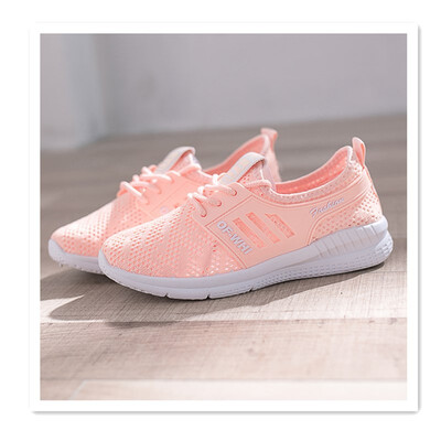 

Summer casual sneakers Korean students breathable womens shoes hollow flying woven womens shoes middle school students lightweig