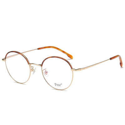 

Passer Prsr retro anti-blue glasses frame flat round face male&female couple models metal ultra-light glasses frame PJ66181-COL110-1 anti-blue light