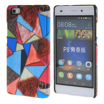 

MOONCASE Personality style Hard Rubber Shell Back Case Cover for Huawei Ascend P8 Lite Red
