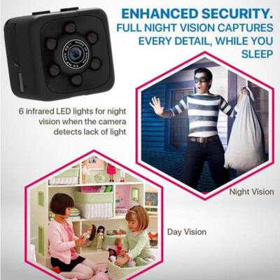 

Mini Micro SPY HD Hidden Camera Dice Video USB DVR Recording SQ11 Sports Cam LOT
