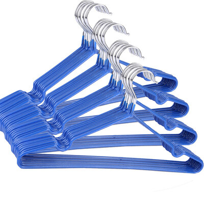 

Bingyou dipped clothes hanger 10 anti-slip wet&dry dual-use multi-function metal clothes support