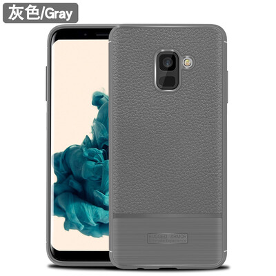 

Fivice Samsung Galaxy A8 2018 case Deluxe Silicone Anti-falling Litchi Protector