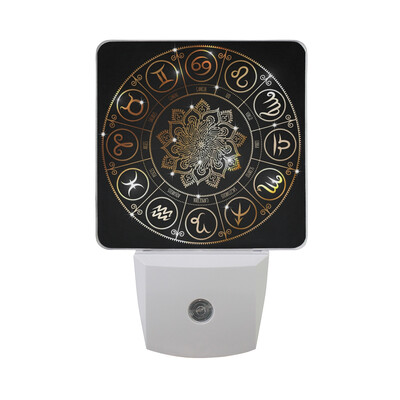 

ALAZA Cancer LED Night Light With Smart Dusk To Dawn SensorConstellation Plug In Night Light