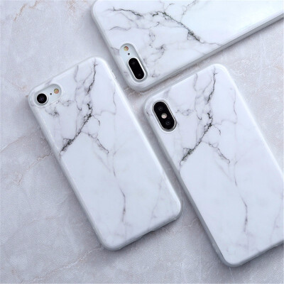 

iphone 6 6s 8 678 plus X 5s 5 SE Case Granite Scrub Marble Stone Painted Silicone Phone Case