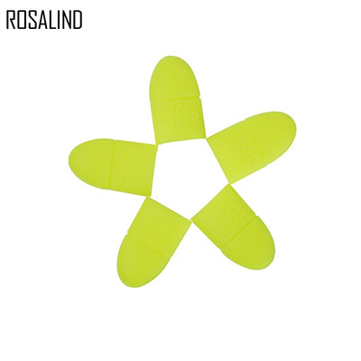 

ROSALIND 5pcsset Colorful Nail Art Remover Wrap Elastic Cleaning Varnish Tool