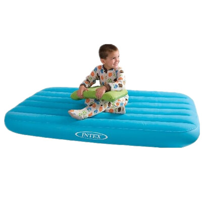 

【Jingdong Supermarket】 INTEX Children's Air Bed 66801 Children's Color Flocking Inflatable Mattress Children's Lunch Bed Portable Bed Air Bed Bed Blue