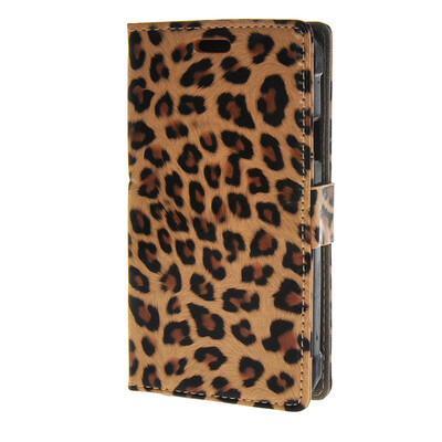 

MOONCASE Leopard Style Leather Flip Wallet Card Slot Stand Back Case Cover for Samsung Galaxy Xcover 3 G388F Leopard